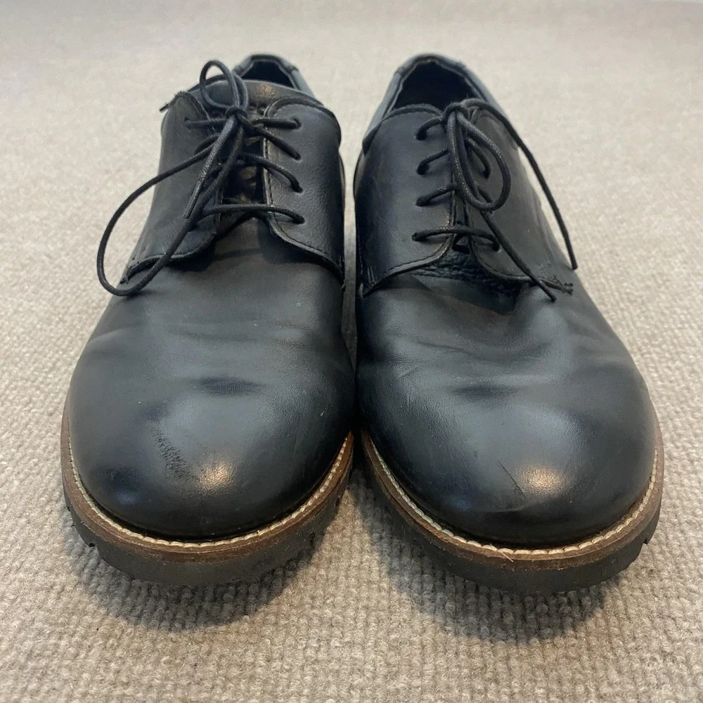 Rockport Shoes Mens Size 11 M Black Leather Derby Dress Comfort TruTECH V74248